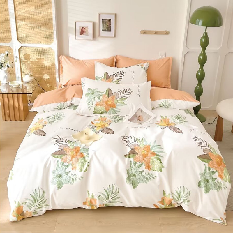 90gsm 235width / 90gsm 250 উইথ পলিয়েস্টার বিছানা শীট সেট